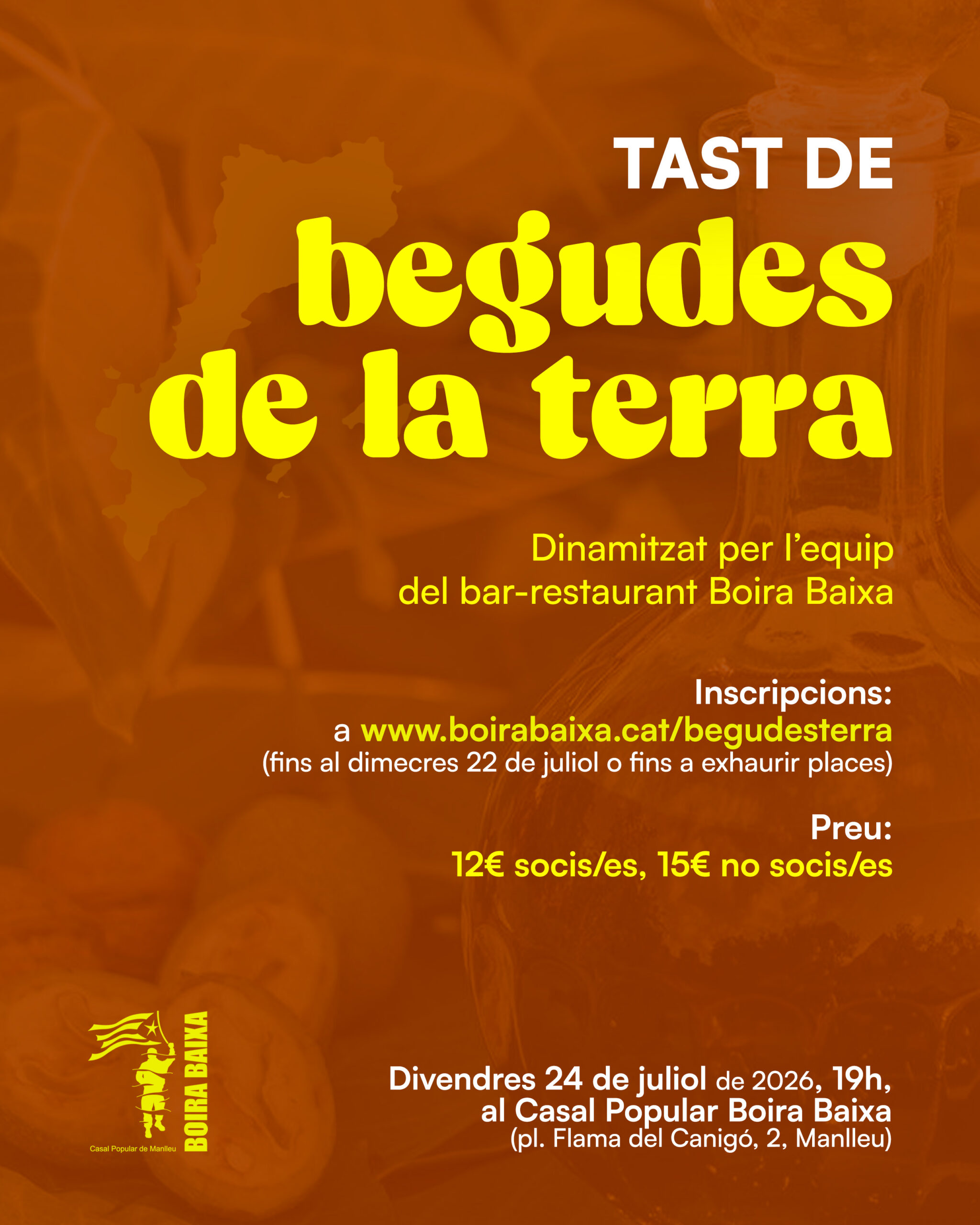 Tast de begudes de la terra Tast de begudes de la terra