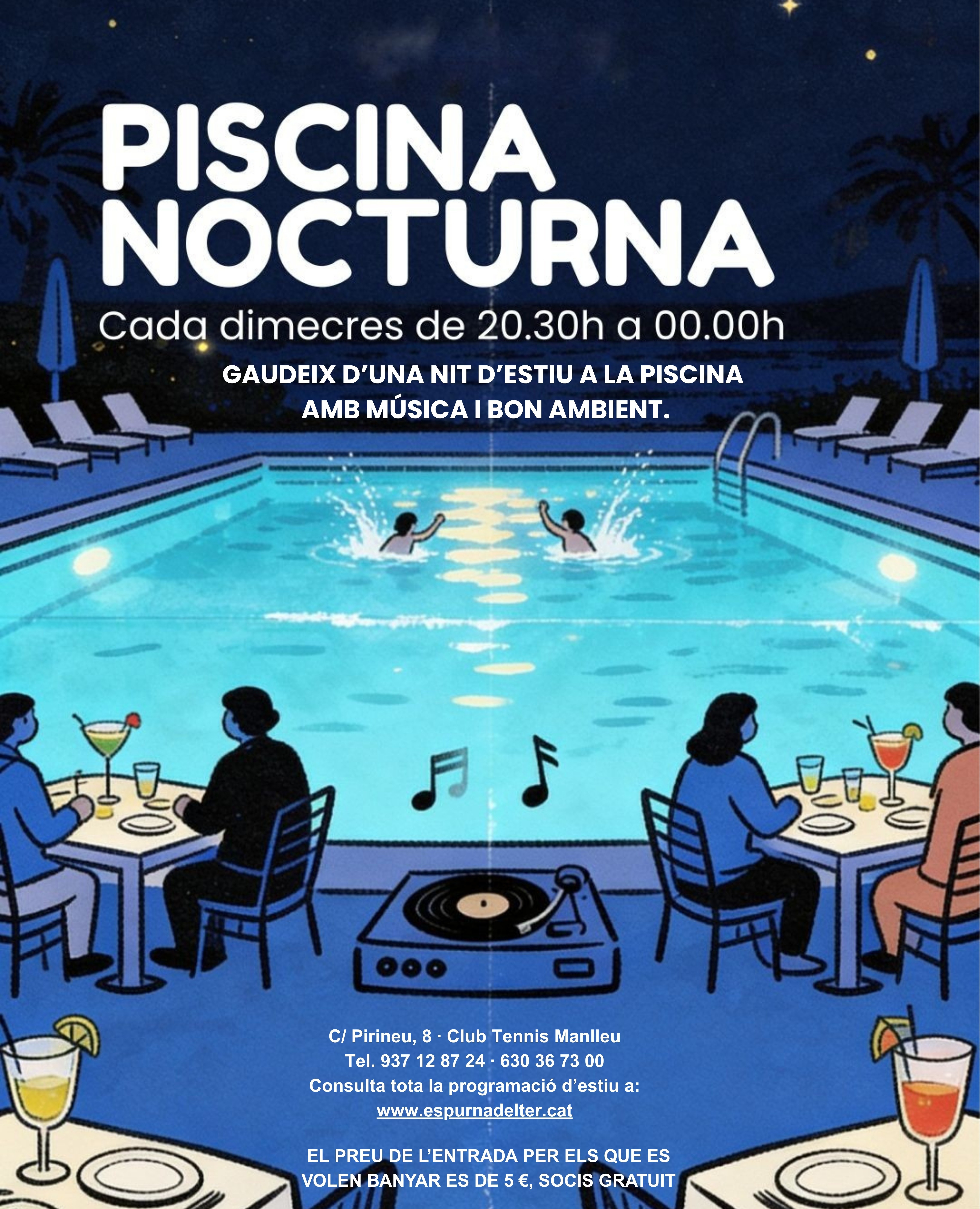 La Guingueta del Tennis. PISCINA NOCTURNA La Guingueta del Tennis. PISCINA NOCTURNA