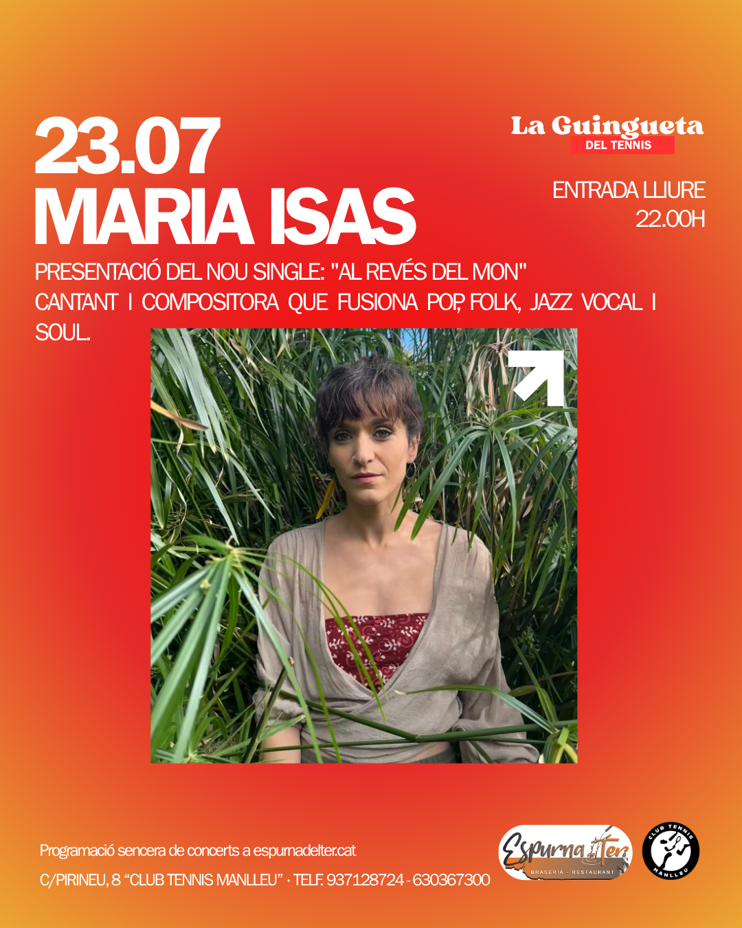 La Guingueta del Tennis. MARIA ISAS La Guingueta del Tennis. MARIA ISAS