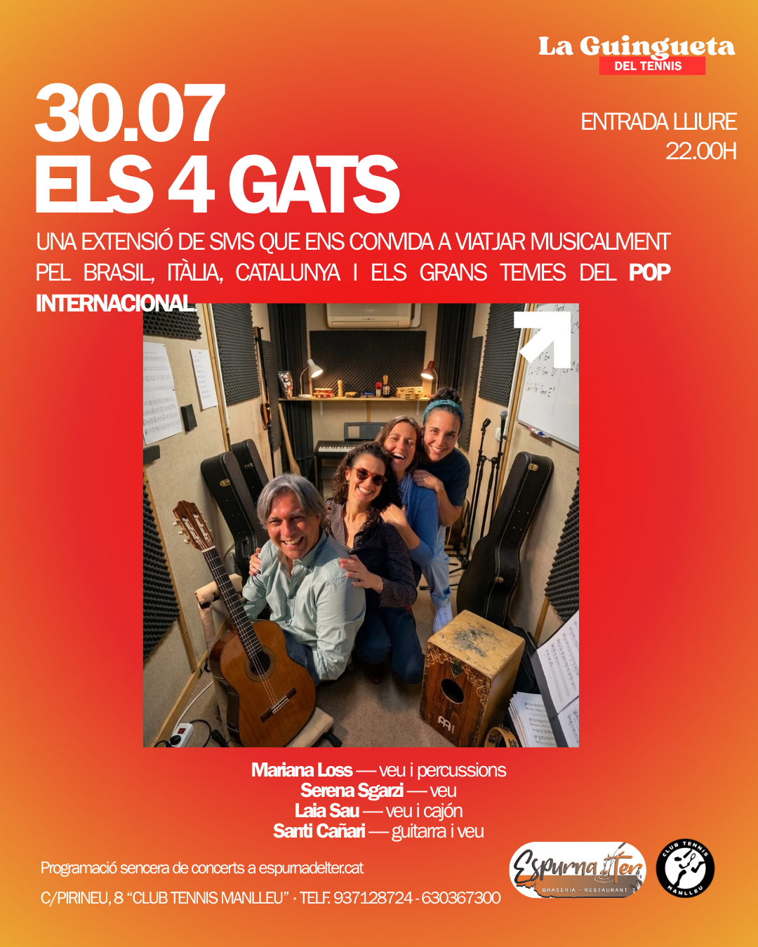 La Guingueta del Tennis. ELS 4 GATS