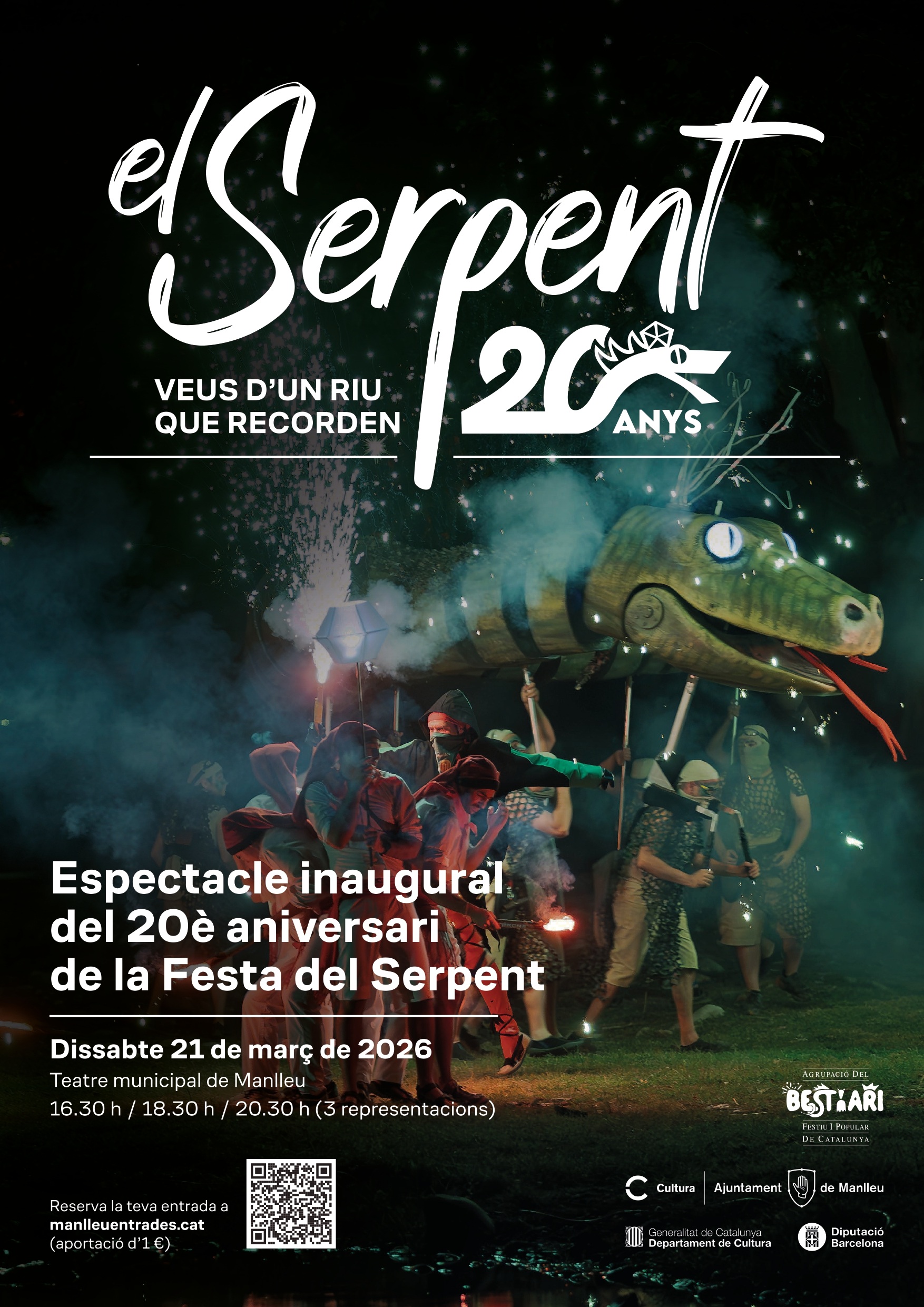 El Serpent 20 anys - veus d’un riu que recorden. Espectacle inaugural del 20è aniversari de la Festa del Serpent.
