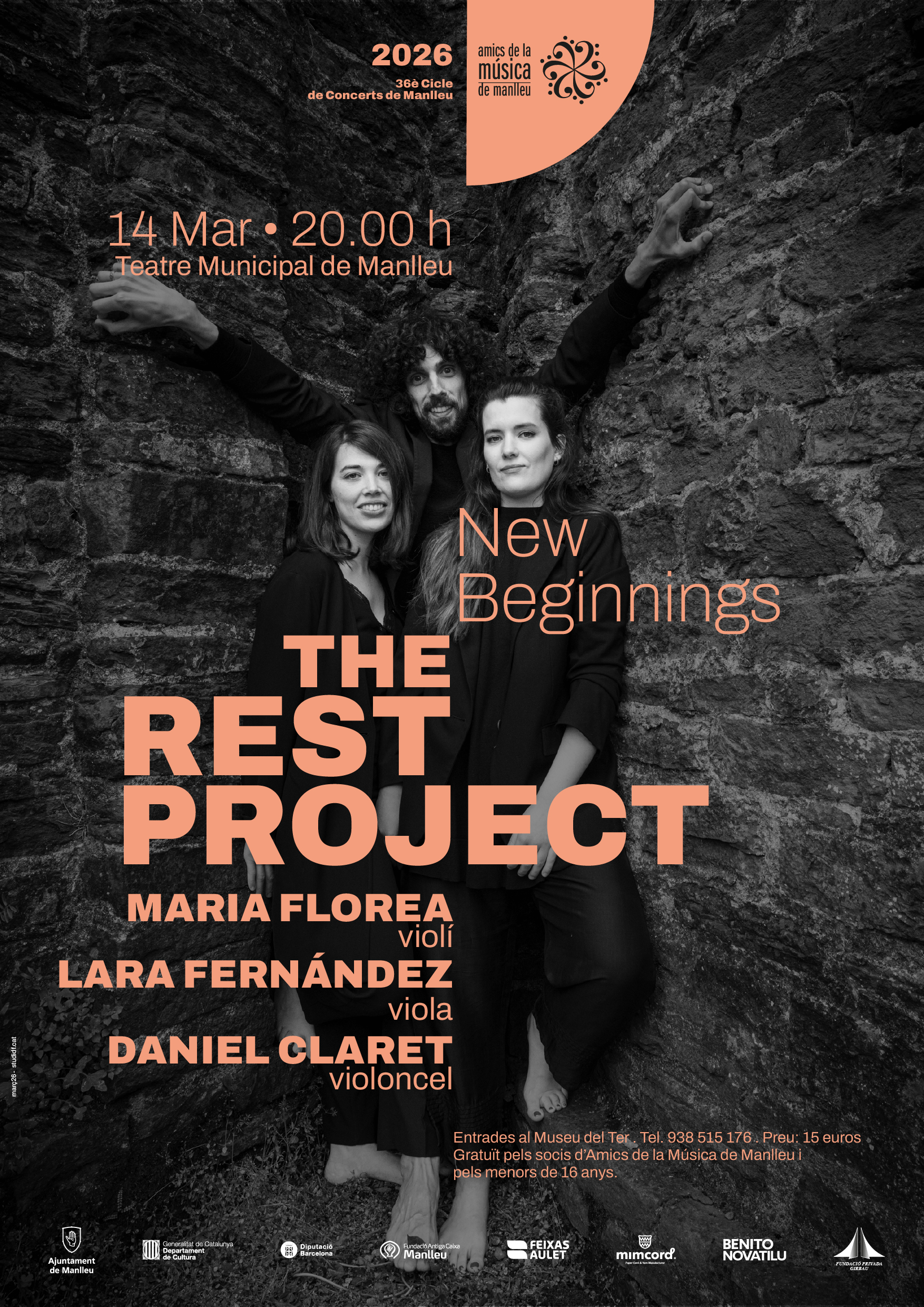 36è Cicle de concerts de Manlleu. Concert amb The Rest Project