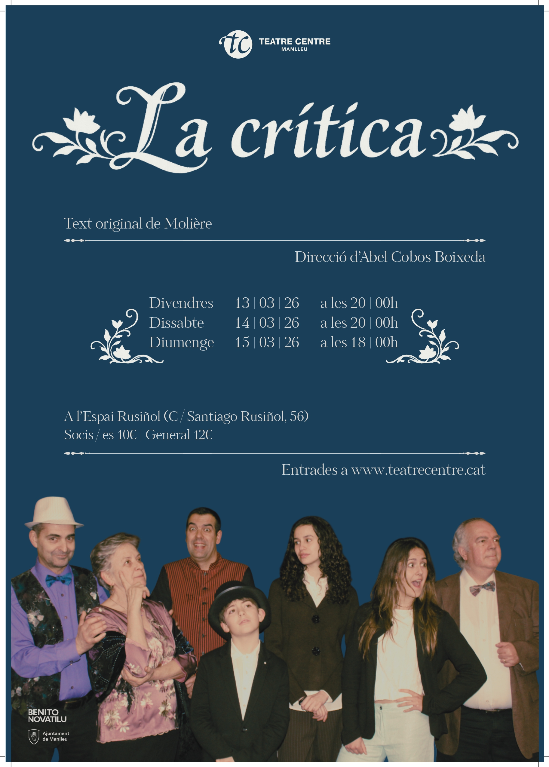 Teatre: ‘La crítica’ a l’Espai Rusiñol