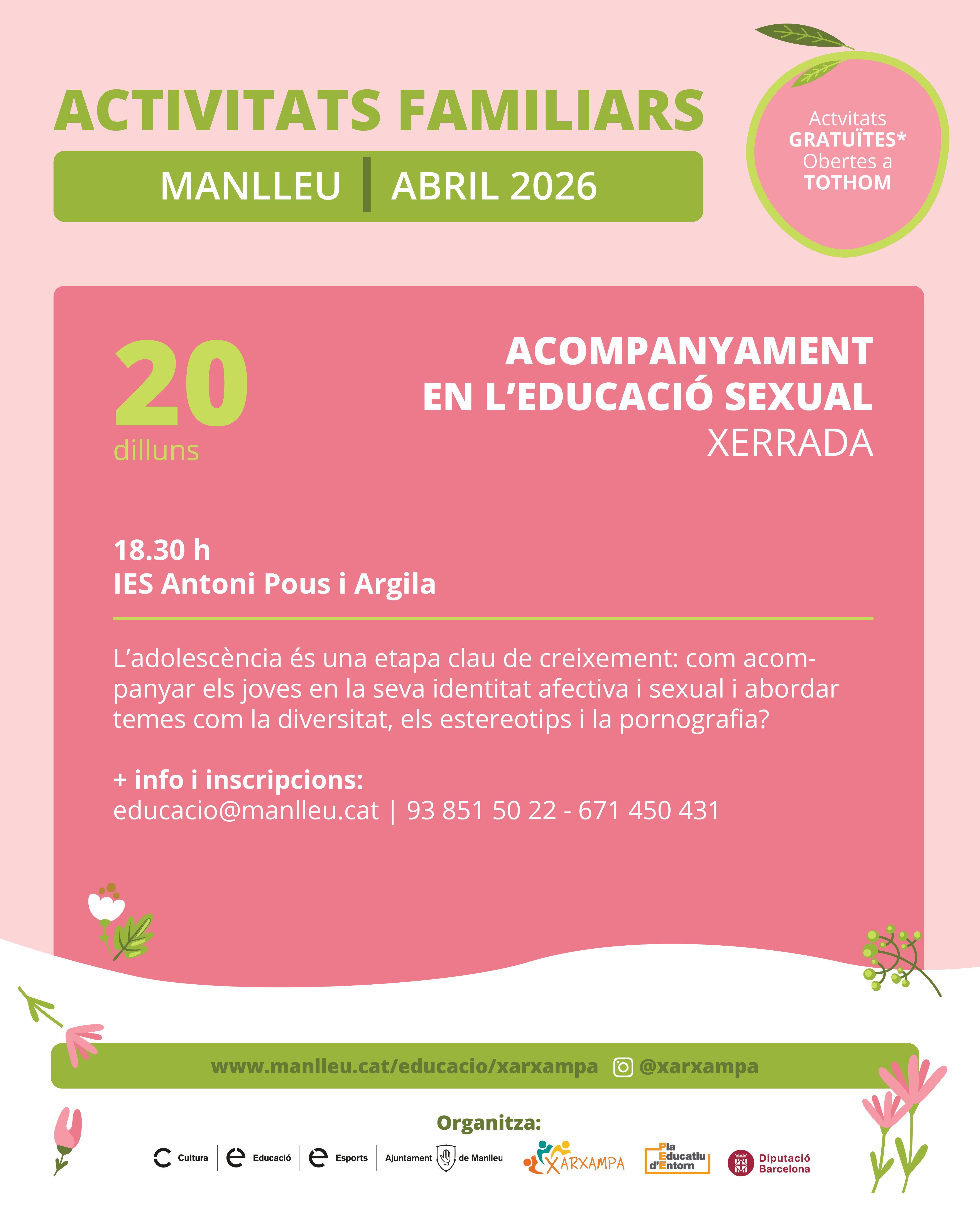 Xerrada. Acompanyament en l'educació sexual