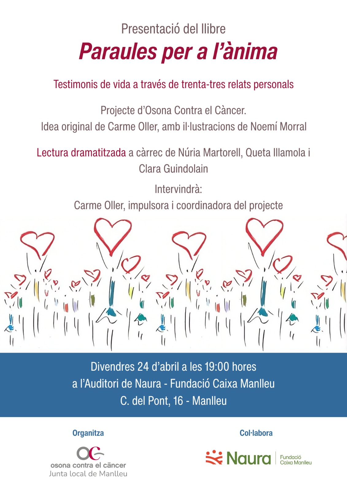 Acte de presentació del llibre: ‘Paraules per a l’ànima’