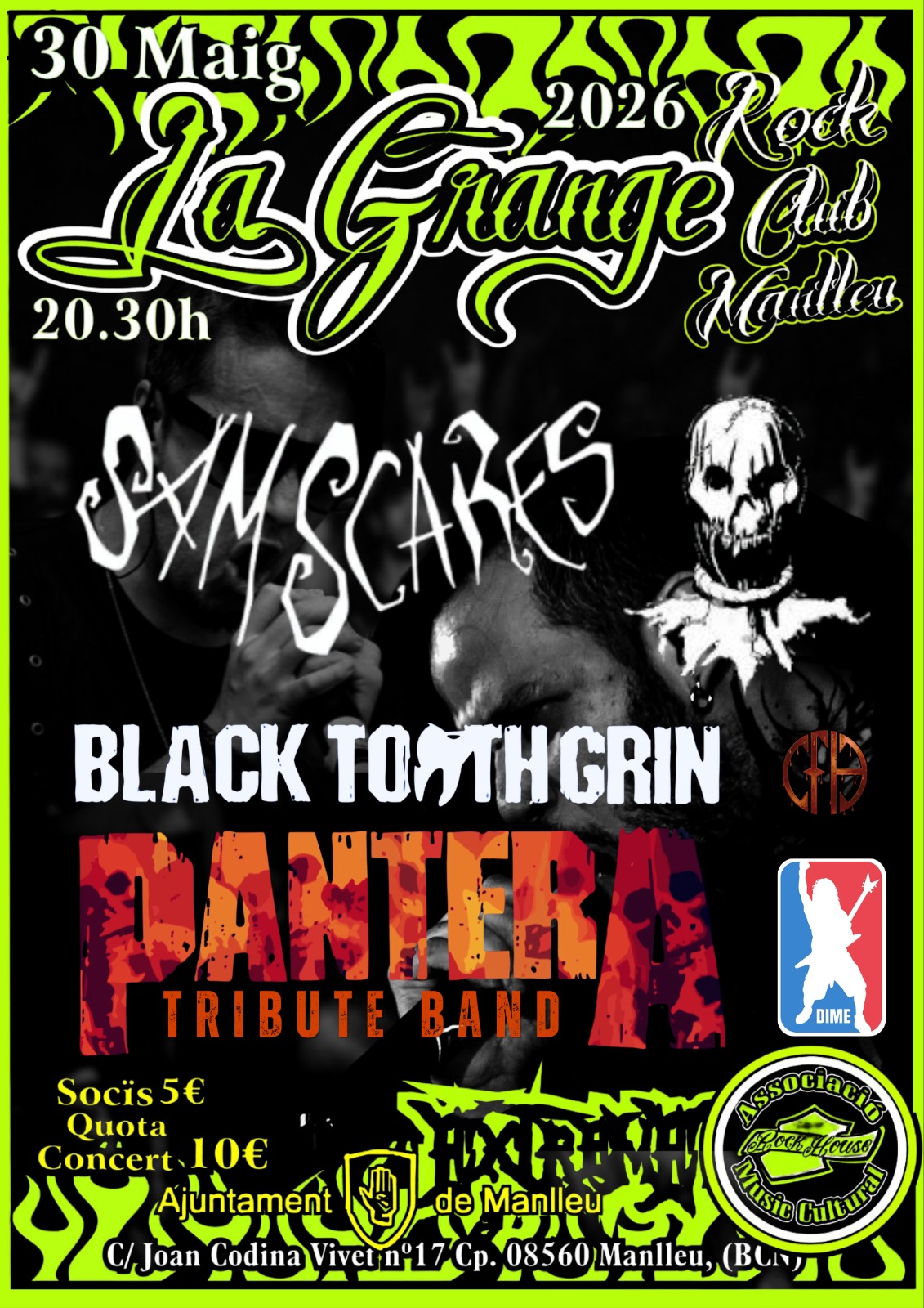 Concerts al local social Rock House