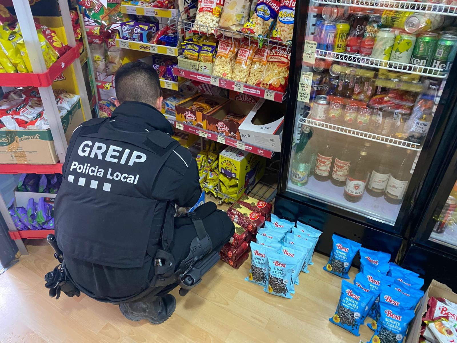 Una de les inspeccions realitzades per la Policia Local