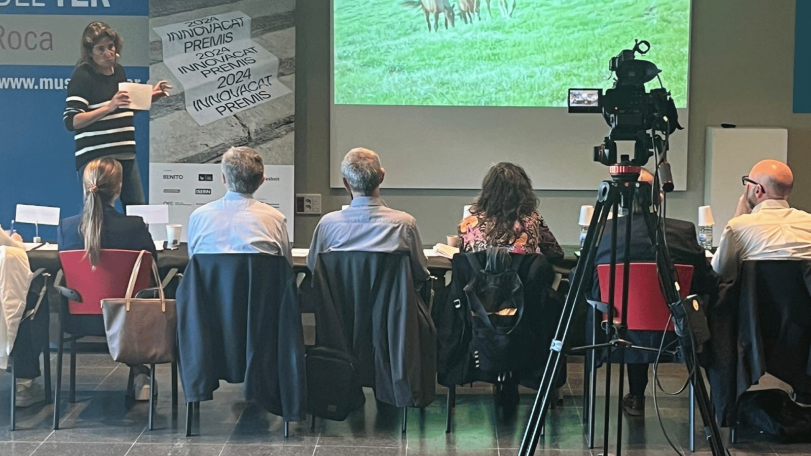 Un instant d'una de les presentacions realitzades aquest dimecres