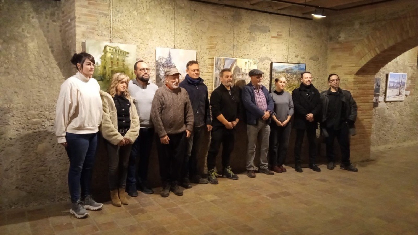La regidora de Cultura, Aida Montoya, amb el jurat i els premiats d'aquesta edició