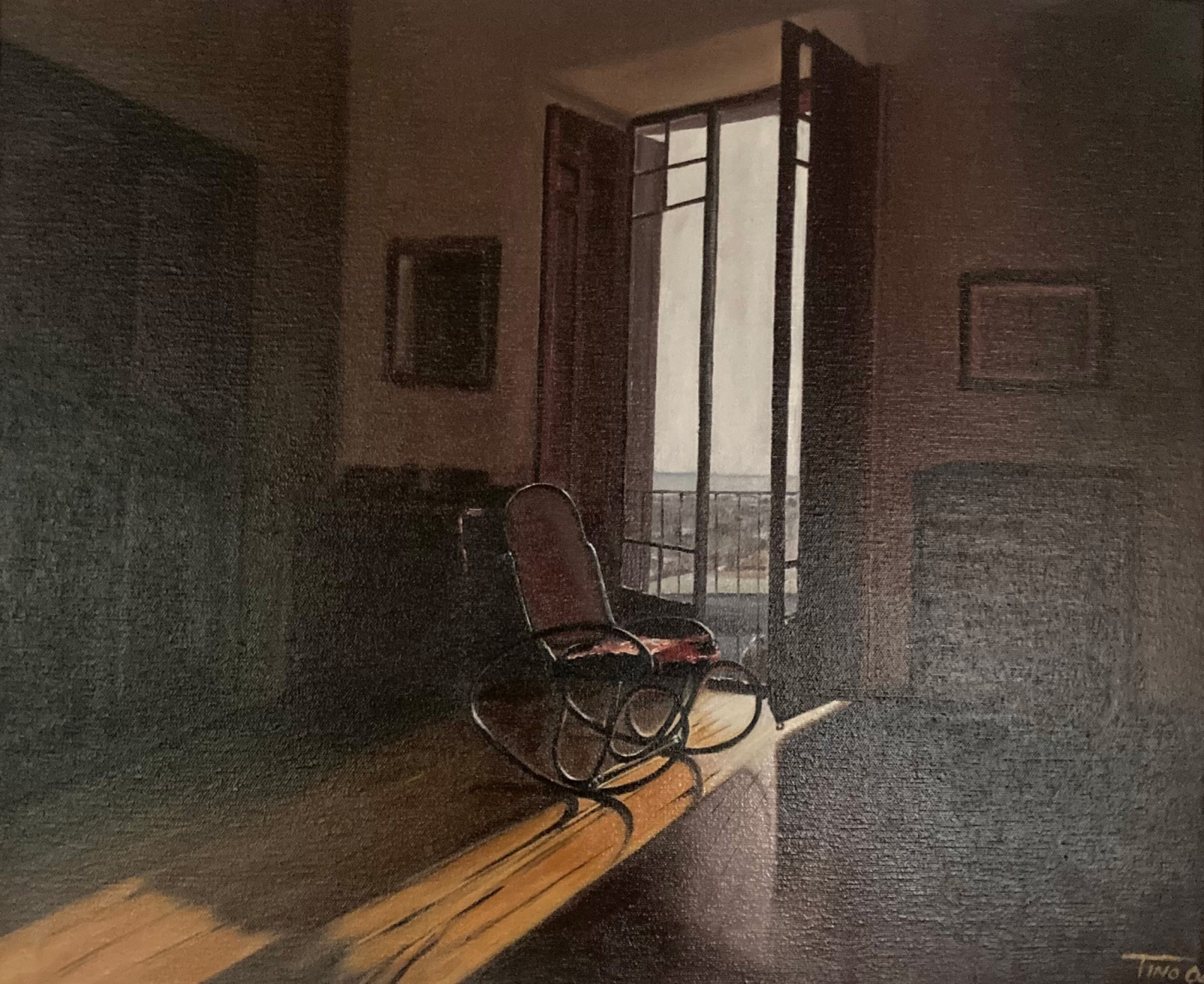 Una de les obres de l'exposició de Can Puget