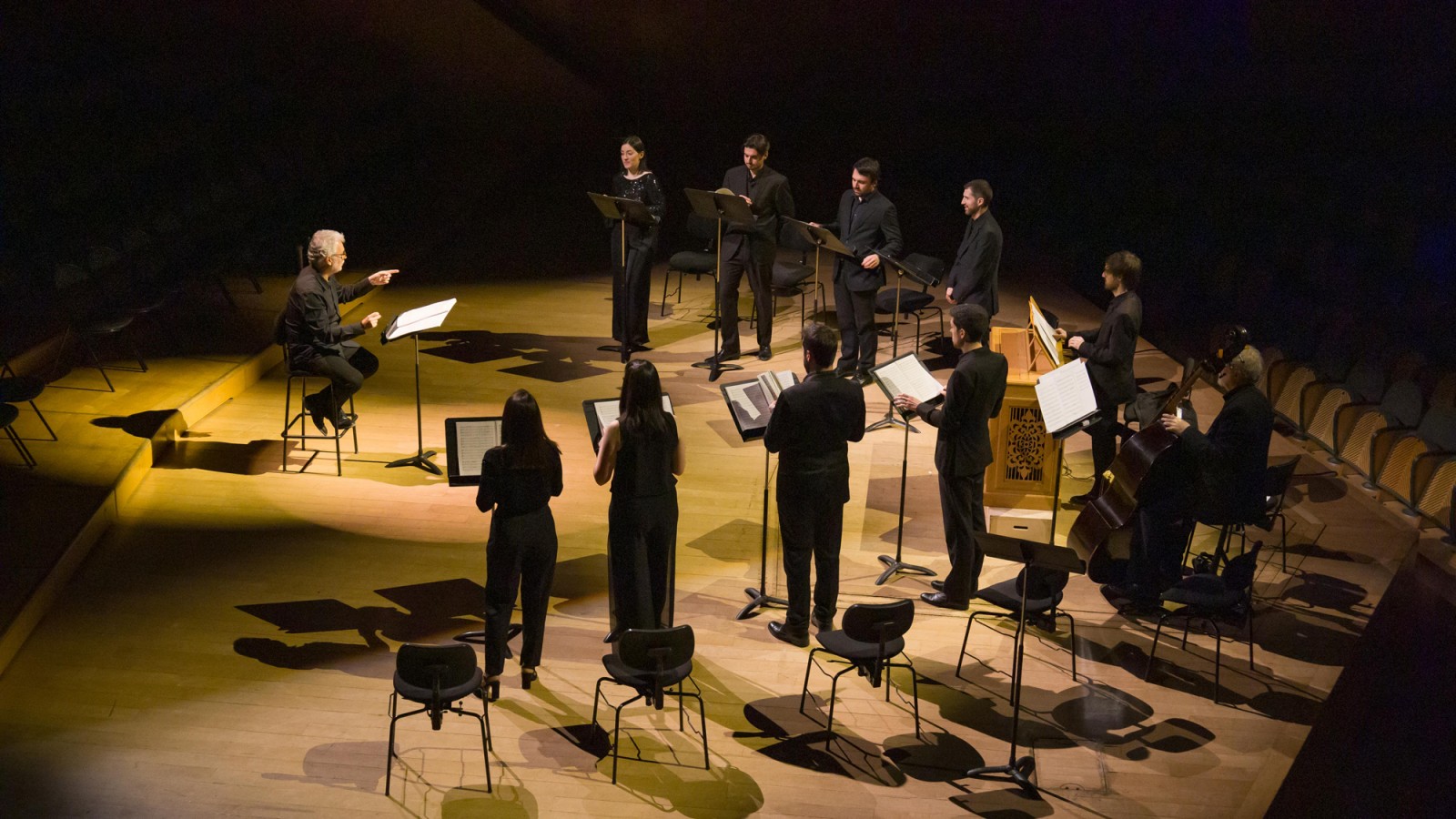 La Jove Capella Reial de Catalunya en un assaig