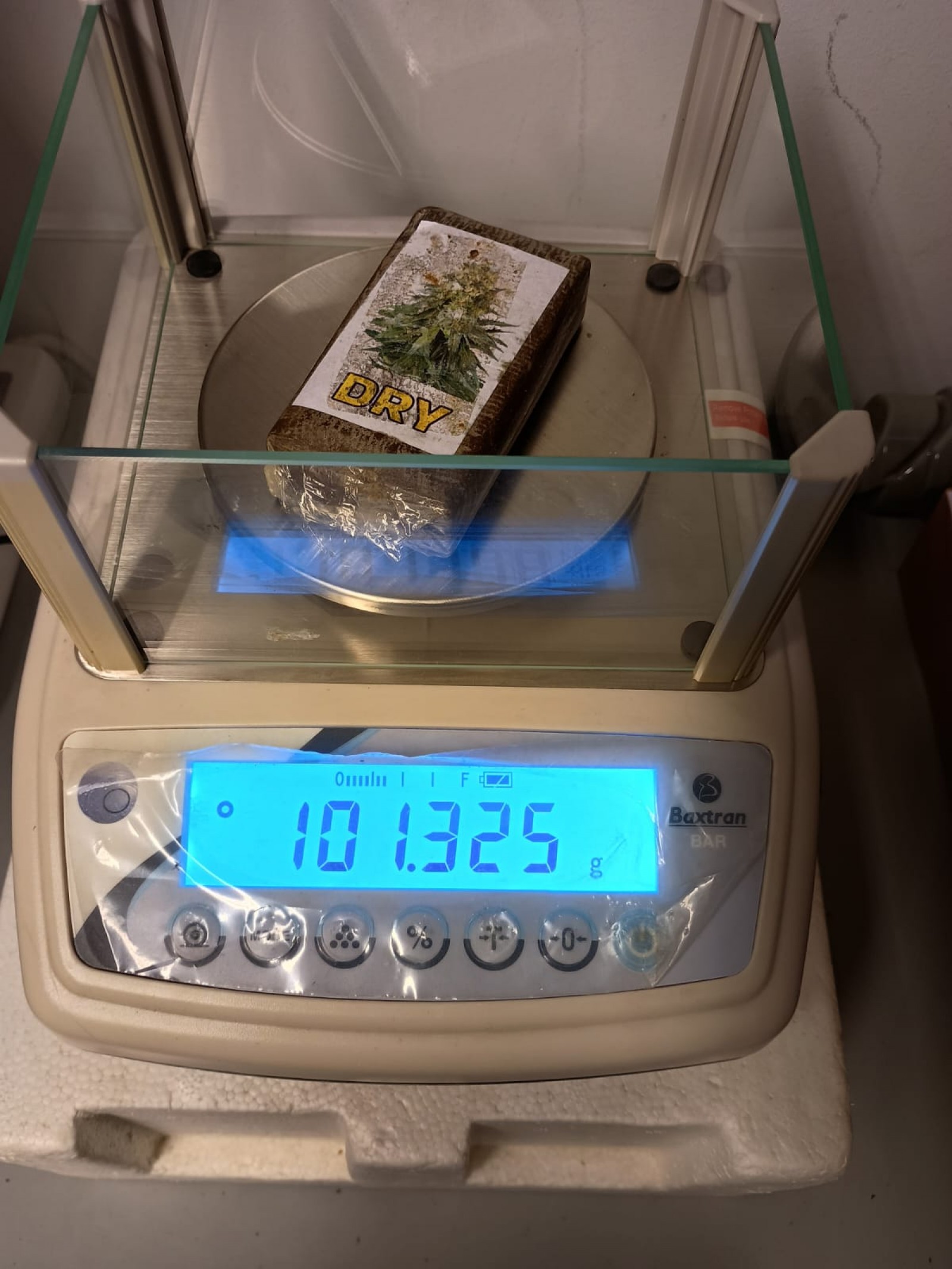 Imatge de l'haixix que es va confiscar