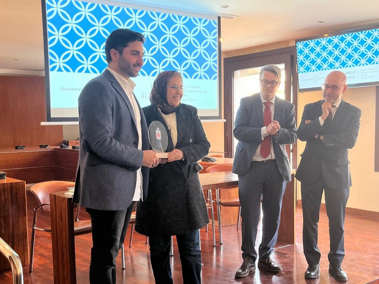 Moment de l'acte celebrat dimarts