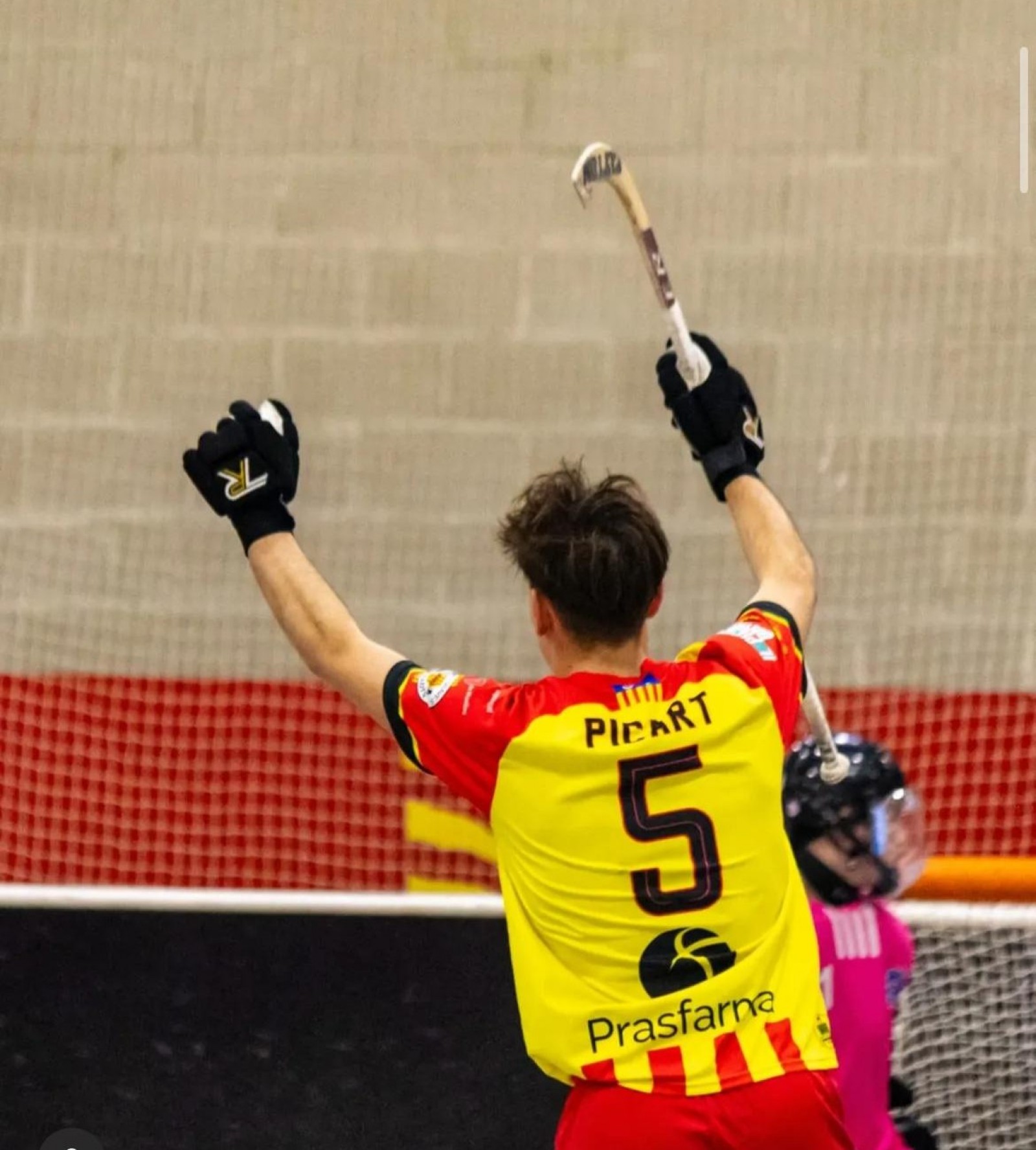 Joan Picart va marcar un pòker de gols contra el CP Taradell