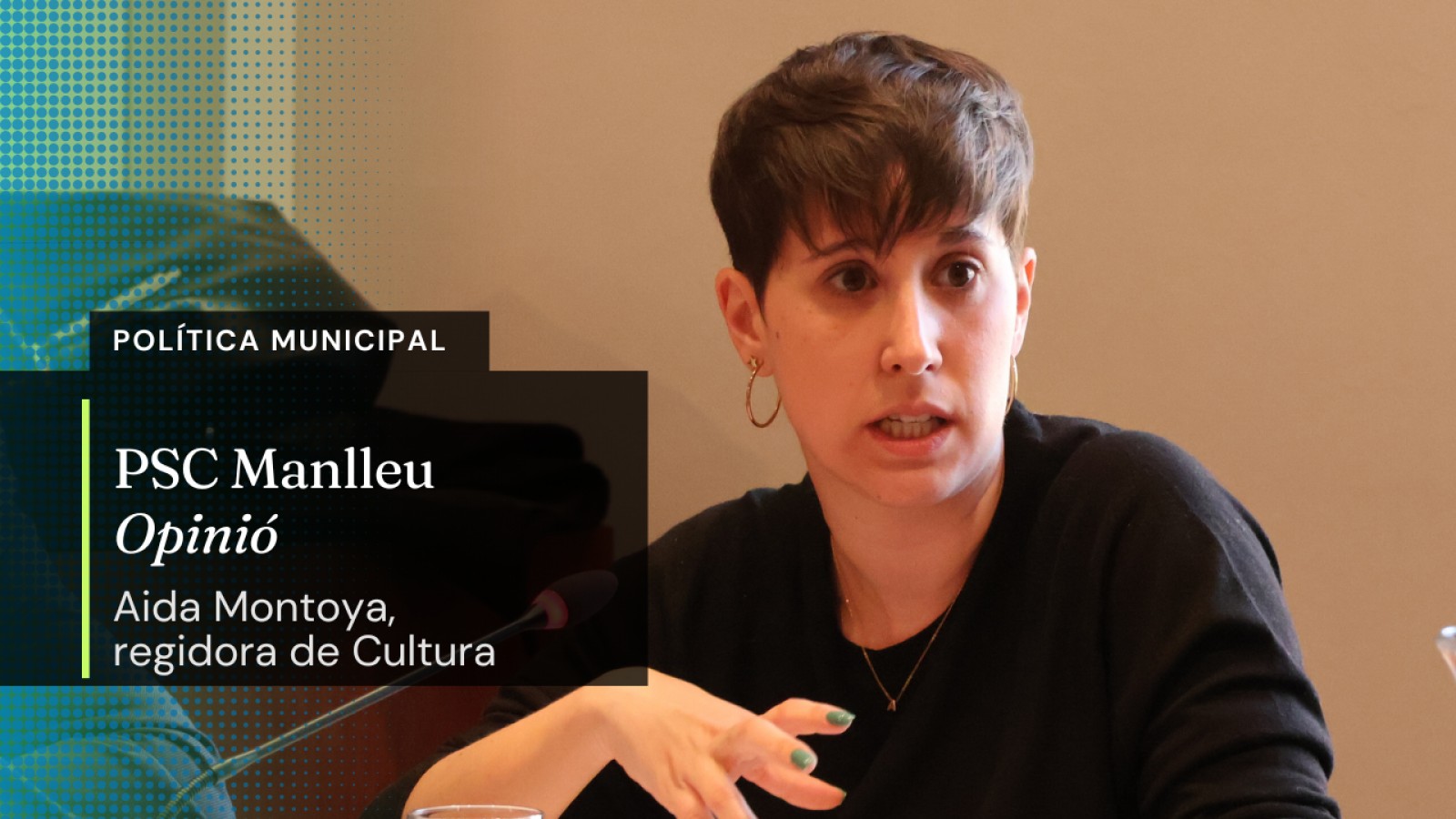 Aida Montoya, regidora de Cultura de l'Ajuntament de Manlleu