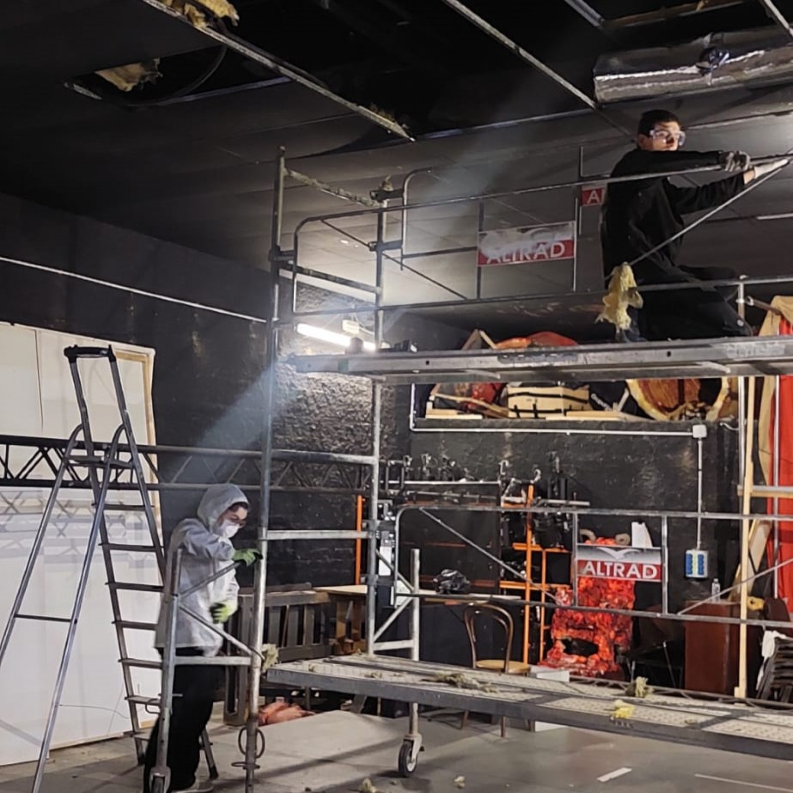 Les obres s'estan realitzant amb la col·laboració de persones voluntàries