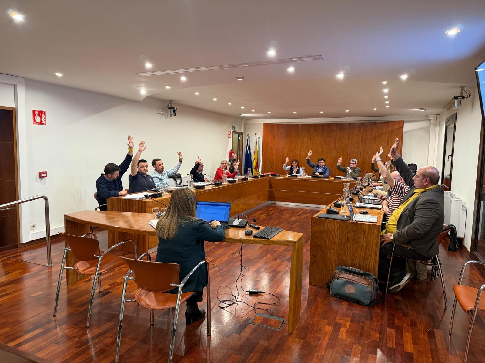 Ple de l'Ajuntament de Manlleu