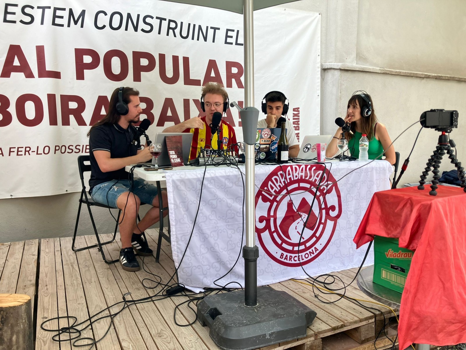 Gravació d'un programa anterior de 'L'Arrabassada' a Manlleu