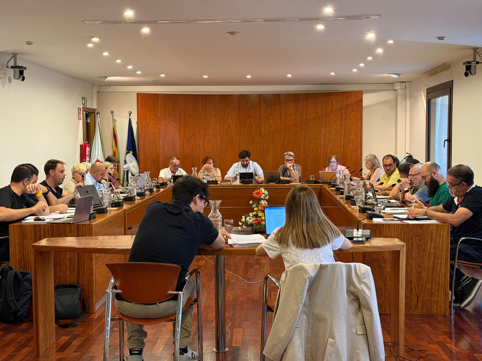 Ple de l'ajuntament de Manlleu