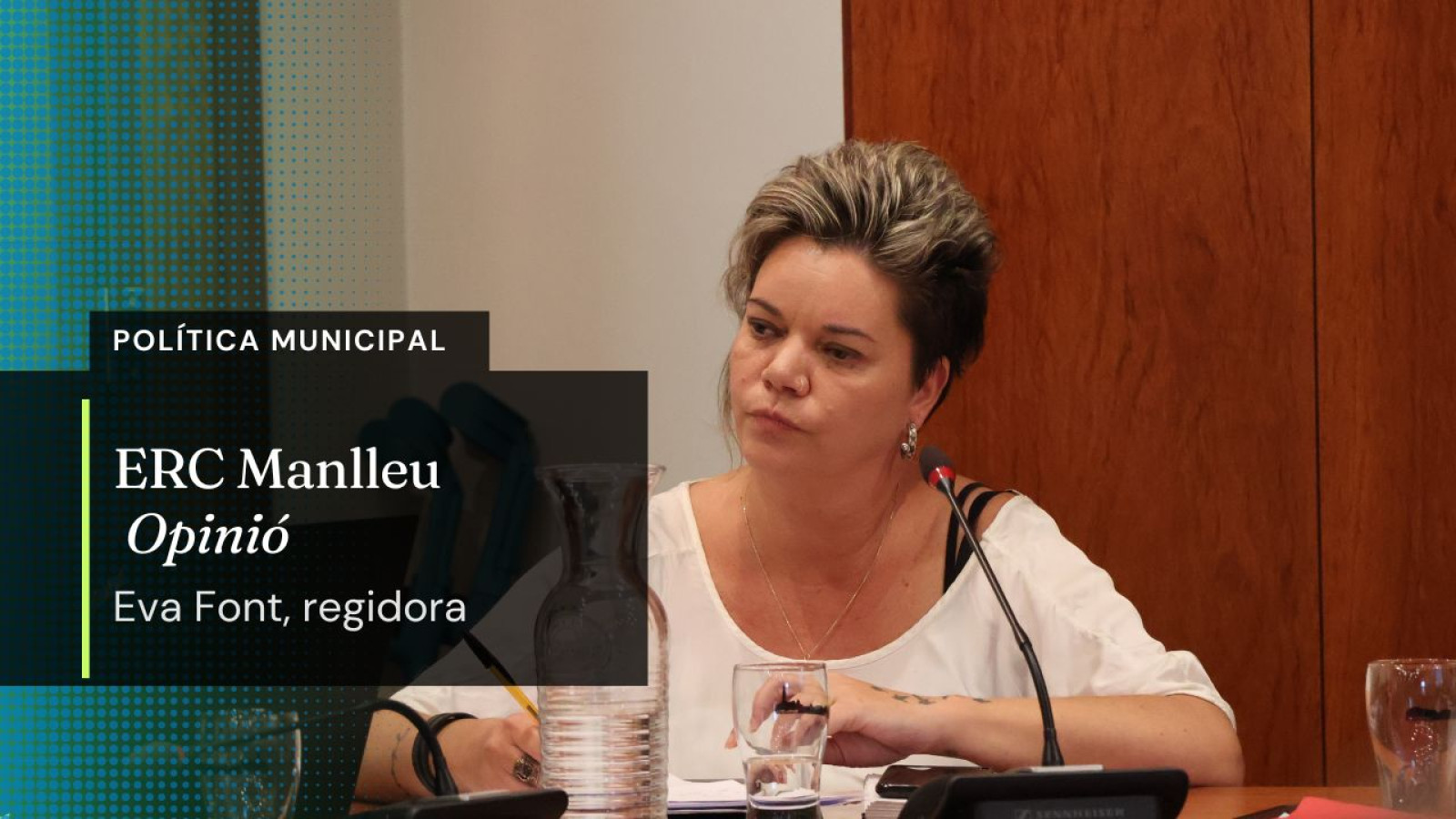 Eva Font, portaveu d'ERC Manlleu