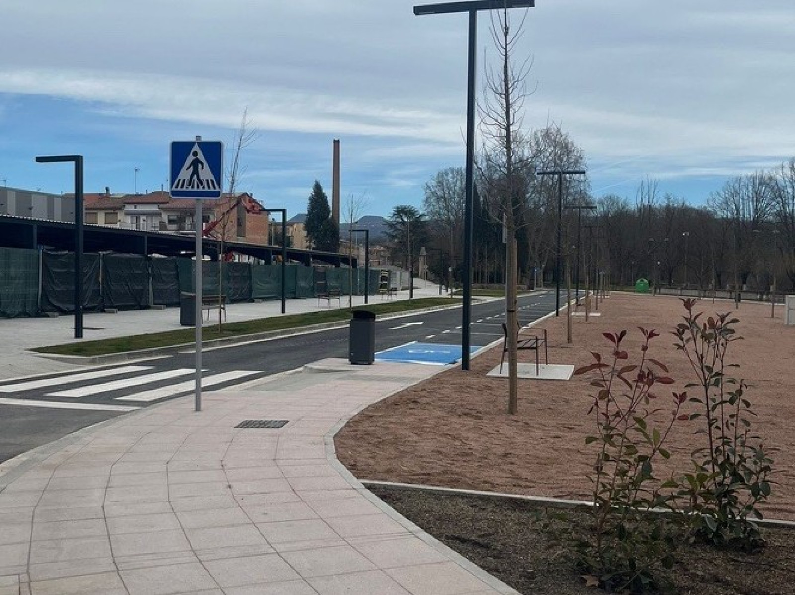 El nou carrer de la zona dels Rentants ja està obert a la circulació des d’avui