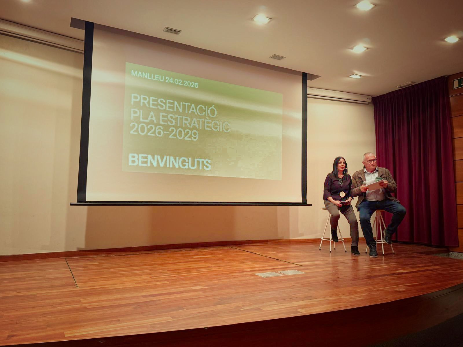 El president de Naura, Pere Prat, i la directora, Helena Picó