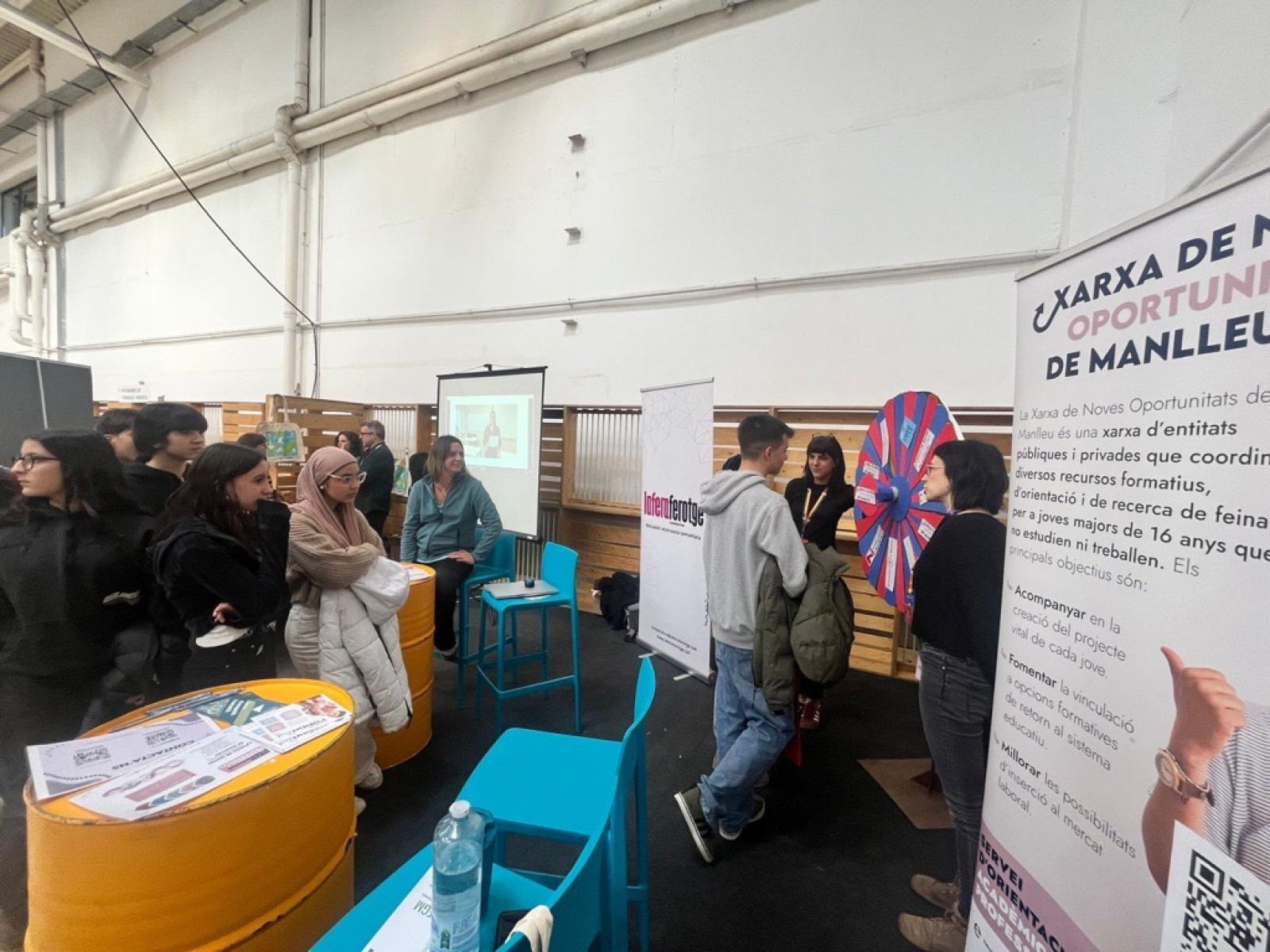 Estand de la Xarxa de Noves Oportunitats de Manlleu