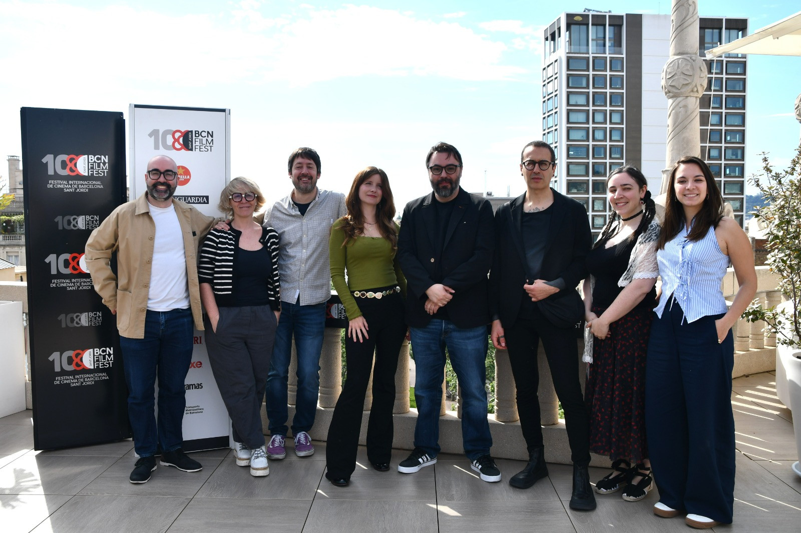 L'equip de 'Valentina' durant el BCN Film Fest