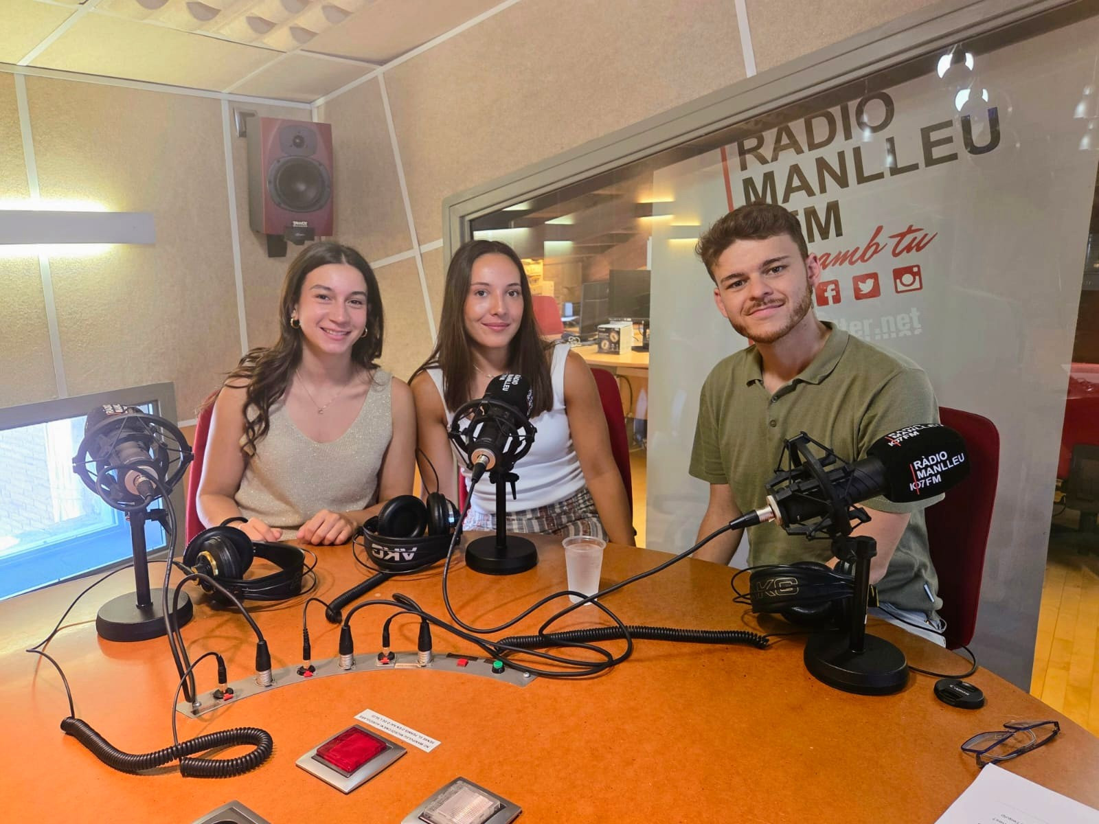 Garciolo i Codinach instants abans de l'inici de l'entrevista
