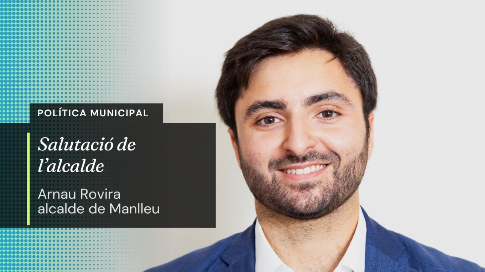 Arnau Rovira, alcalde de Manlleu