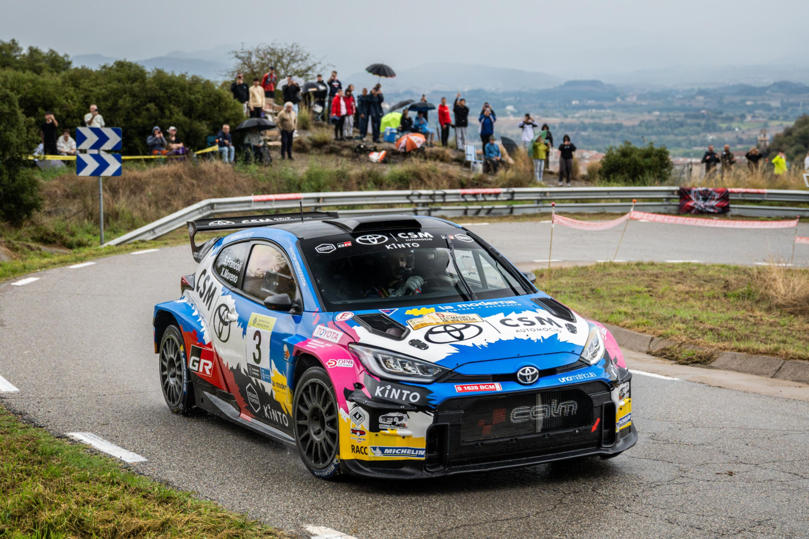 El Toyota GR Yaris Rally2 de Sergi Francolí i Xevi Moreno